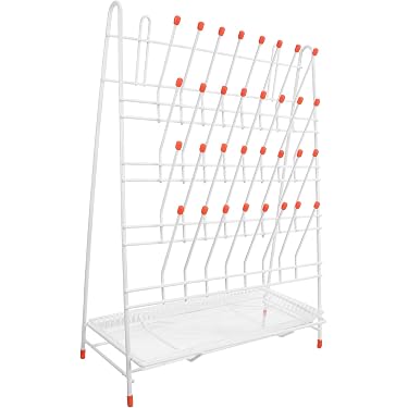 SOLUSTRE Reagenzglas-Trockenständer – Stabil Aus Metall, Ideal Für Labor, Spüle Und Babyflaschen