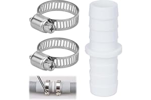 YXL Washing Machine Waste Pipe Connector with Clips, Waste Pipe Extension Attachment Proof for Washing Machine Dishwasher Outlet Drain Hose