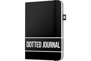 Scribbles That Matter Notatnik A5 w kropki - Twój 150-stronicowy dziennik w kropki, szczelny, gruby papier o gramaturze 120 g/m², do pracy, w twardej oprawie, w kropki (5,75 x 8,5)