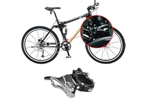 BESNIN Dérailleur avant de vélo pour pédalier à 3 vitesses 11 dents Max Dérailleur avant de vélo Compatible avec pédalier 48 dents max