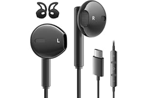 AILZPXX Auriculares Tipo C para S24 S23 S25 Ultra iPhone 15 16 17 Pro MAX Auriculares USB C con Micrófono Control Volumen Cascos con Cable Tipo C para S22 A54 A16 5G Pixel 8 7 Xiaomi 14