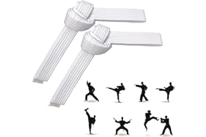 2 pièces Belt Judo Aikido,Ceinture de Taekwondo pour enfants et adultes,ceinture de judo blanc，Martiaux Ceinture de classement,Professionnelle Karaté Judo Ceinture，Ceinture sportive d'arts martiaux