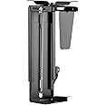 Allcam PH19 Under-desk CPU Holder/Computer mount: 360° Swivel, Height & Width Adjustable, in Black