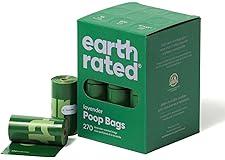 Earth Rated Dog Poo Bags, New Look, Guaranteed Leak Proof and Extra Thick Waste Bag Refill Rolls For Dogs, Lavender Scented, 