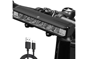 LeuKoles Lumiere Velo Avant, 1800 lumens Lampe Velo LED puissantes 5 Modes Lampe Vélo 4000mah Rechargeable USB Étanche IPX5 Lumière Avant Convient aux vélos VTT VTC