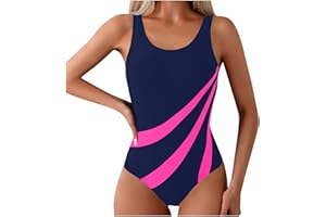 KUIH Women's One-Piece Swimsuits, One Piece Swimsuits for Women Swimwear with Bra Support Ladies Swimming Costumes Tummy Control Bathing Suit Sports Swimming Costume Full Coverage