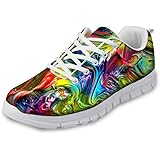 AXGM Colour Gradient Rainbow Colours Print Men's Running Shoes Trainers Street Running Shoes Shoes Fashion Sports Shoes Fitne