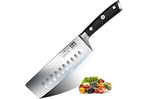 SHAN ZU Kitchen Knife Nakiri, Japanese Knife of 16,5 cm, Chef Knife German Stainless Steel, Knife for Vegetables Professional with Ergonomic Handle and Gift Box