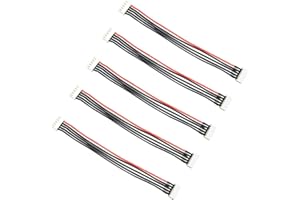 Boladge 5 Stück 4S 5Pins JST-XH 2S-6S Balance Stecker Verlängerungskabel Männlich auf Buchse Lipo Adapter mit 15CM 22AWG Silikon Draht (4S)