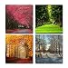 Produktbild Cairnsi 4 Stück Moderne gerahmte Landschaft Kunstwerk Giclée Leinwandbilder Bilder Gemälde auf Leinwand Wandkunst für Wohnzimmer Schlafzimmer Home Office Dekorationen, vier Jahreszeiten