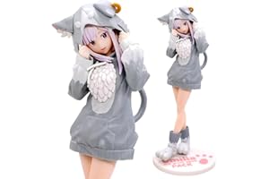 MIFKLMV Emil-ia Figuren Statue,Emil-ia Figuren, Starting Life in Another World, Emil-ia Action Figure, 8.2inch Anime-Kollektion,Puppe Desktop-Ornamente,Geschenke für Anime-Fans, Kinder