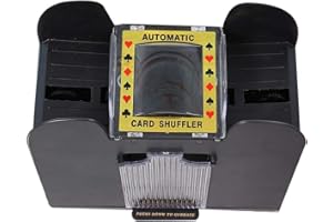 NAROOTE 6 Deck Card Shuffler, Playing Card Shuffler Card Shuffler Confiable y Conveniente barajador de 6 Barajas para Juegos de póquer Familiares Otros Juegos de Cartas