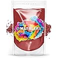 MARBLERS Red Mica Powder [Deep Red] 3oz (85g) | Cosmetic Grade | Epoxy Resin Pigment | Dye | Non-Toxic, Vegan, Cruelty-Free | Lip Gloss, Nails, Body Butter | Bath Bomb, Candle & Soap Making