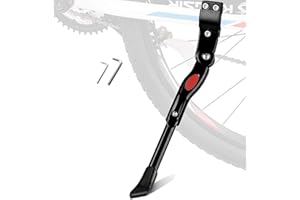 YJZQ Universal Bike Stand Bicycle Kickstand Adjustable Rear Side MTB Bicycle Stand for Mountain Bike, Off Road Bike, Folding Bike, City Bike, Kids' Bike 20" - 28"