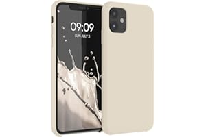 kwmobile Carcasa Compatible con Apple iPhone 11 Funda - Case TPU y Silicona antigolpes - Apto Carga inalámbrica - azúcar glaseada