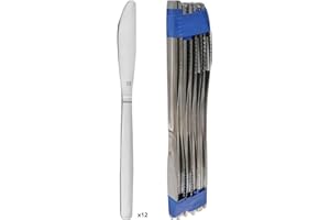 Amefa PRADEL ESSENTIEL - 12 couteaux de table - Baltics - Acier inoxydable 18/0, Finition Standard - Longueur 206 mm