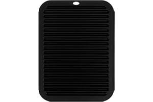 WY LIGHTING LEVEL Profesjonalna mata silikonowa odporna na wysokie temperatury, do lokówki, prostownica do włosów, narzędzi do stylizacji włosów, 30,5 x 22,9 cm (czarna)