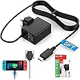 for Nintendo Switch Charger Adapter Power Cable AC for Switch, Switch OLED, Switch Lite, Dock Station, Pro Controller – 39W 15V 2.6A Fast Charging, USB, HDMI, Supports TV Mode Docking