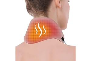 Avvolgere il collo riscaldato, ARRIS collo riscaldamento avvolgere cavo USB grafene terapia lontano infrarosso per alleviare il dolore al collo (Rosso)