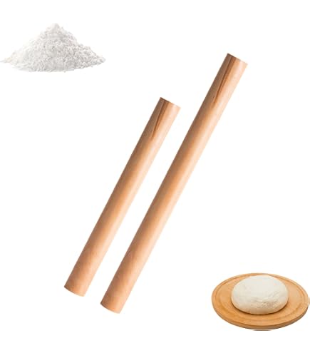 Natural Bubinga Wood French Rolling Pin - 15.75 Inches, No Wax Or Paint, For Baking Bread, Pizza & Pastry - View #3