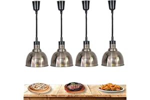 L-XINY Lampada Infrarossi Riscaldamento, Commerciale Lampada Scaldavivande Lampada di Calore per Alimentare con Lampadina Riscaldante, Ideale per Ristoranti, Cucine e Buffet, 250W