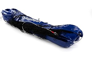 ‎ROMISPORT RomiSport professionelles Netz für Beachvolleyball Volleyball 8.5m, 9.5m professionelles Netz zum Strandvolleyball Rot Blau Gelb wetterfest draußen drinnen