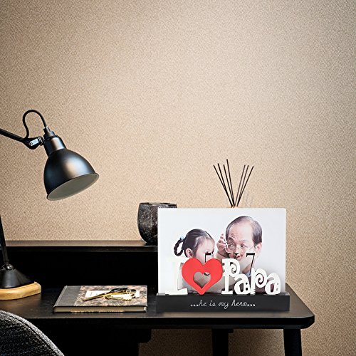Giftgarden 13×18 Bilderrahmen mit I love Papa-Buchstabe Geschenke Ideen - 5