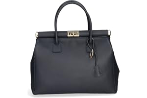 Chicca Borse Borsa Donna a Mano Pelle con Tracolla Bauletto