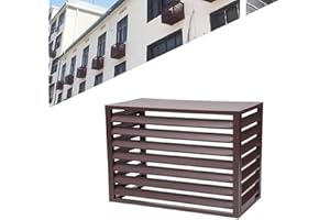 Gguwug 5P copertura condizionatore esterno copri motore condizionatore esterno alluminio Recinzioni per La Privacy dell'Aria Condizionata Nascoste per Giardino Balcone, riduzione del rumore