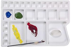 LIQUIDRAW 25 Well Paint palette extra large mixing palette pittura acrilica, olio e acquerelli per artisti, studenti e bambini