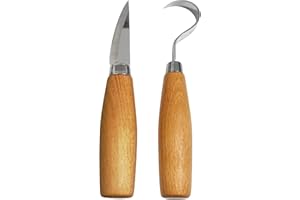 starfa lab Holz Schnitzwerkzeug 2-teiliges Set, Professional Holzschnitzerei Messer