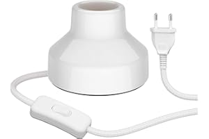 ledscom.de Lampa stołowa TIX, przełącznik, porcelana, biały, 1x E27 maks. 300W