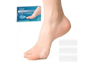 Kimihome Hallux-Polster, weiche Gel-Zehenprotektoren zur Schmerzlinderung, bleiben Tag und Nacht an Ort und Stelle, reduzieren Reibung, Pressure und Blasen – wasser- und schweißbeständig, 18er-Pack