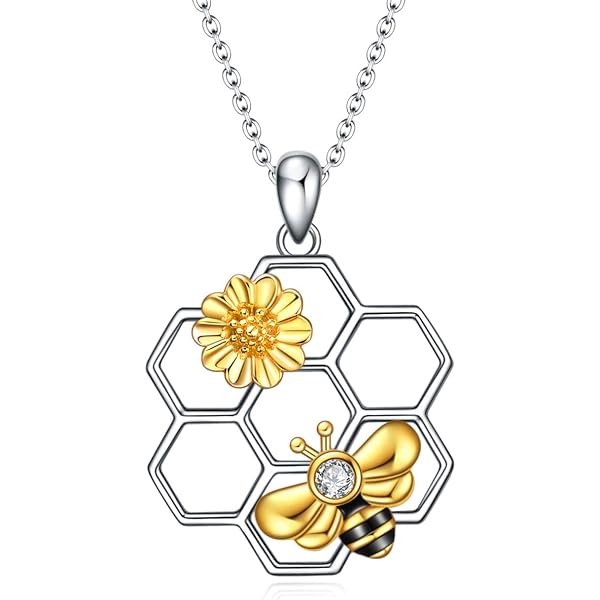 Bague Abeille & Nid D'Abeille En Argent Sterling 925 - Bijou Cadeau Pour Femme - Sœur, Épouse, Amoureuse - 9