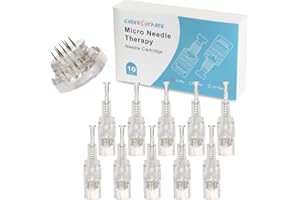 CARER SPARK Microneedle 10 x 12 Needle Długość regulowana 0,25 mm - 2 mm Microneedle Device Replacement Syringe Head Threaded Connector