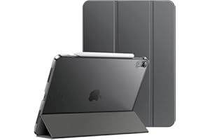 JETech Etui dla iPad Air 13 Cala M3/M2 (2025/2024), Szczupły Podstawkę Twardy Tylna Skorupa Inteligentna Osłona z Automatycznie Budzi/Spać (Gwiezdna Szarość)