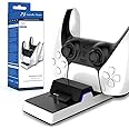NALACAL Dual PS5 Controller Charging Dock, Playstation 5 Dual Controller Charger Stand PS5 Replacement Docking Station for Playstation 5, Docking Station Replacement for DualSense Charging Station G