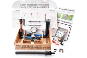 DVS BEREGNUNG TEST-Set System Hausgarten Bewässerung - Messgerät, Hunter MP-Rotator und Verbinder BLU-LOCK