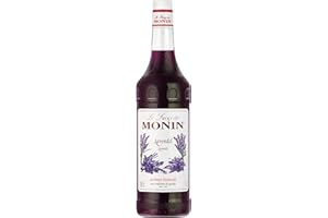 Monin Sirup Lavendel (1 x 1,0l) - für Cocktails, Limonaden und Desserts - Aromatisch, Natürlich und Blumig