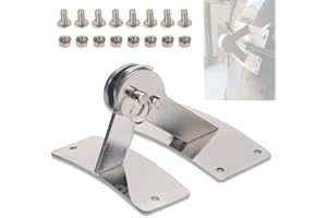 Ohoho Stainless Steel Lid Hinge for Weber Smokey Mountain Grills 18.5" 22.5" and 26.75" - Release Pin Included