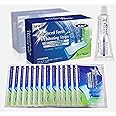 KAV PLUS Professional Advanced Teeth WHITENING Strips Home Tooth Bleaching WHITENING Strips with Crest 3D White Brilliance White Toothpaste