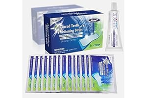 KAV PLUS PROFESSIONAL ADVANCED TEETH WHITENING STRIPS HOME TOOTH BLEACHING WHITENING STRIPS with CREST 3D WHITE BRILLIANCE WHITE TOOTHPASTE (STRIPS NOT MADE BY CREST)
