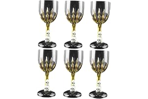 Healvian 6 Pièces Halloween En Plastique Tasses Décorations De Fête De Mascarade Halloween Décor Coloré En Plastique Tasses Crâne Verres À Boire Halloween Verre De Vin Halloween Effrayant