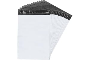 Magrimaxio 25 st fraktpåsar, fraktpåsar, självhäftande paket, plastkuvert, mailingväskor, icke-transparenta, för plagg, bok