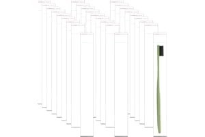 LUCYSTUDIO Sacchetti di Plastica Autoadesivi 200 Pezzi 3x20cm Buste in Cellophane 50µm Trasparente Bustine OPP Lungo per Collana di matite Spazzolino da denti Cucchiaio da caffè Cannucce