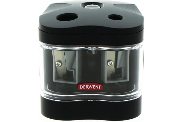 Derwent Taille-Crayon Électrique à Double Trou 2302332 Qualité Professionnelle