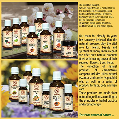 Weizenkeimöl, kaltgepresst und raffiniert, 100% rein und natürlich 50ml, Glasflasche, Basisöl – USA, reich an Mineralien, Proteinen Vitaminen A, B, E, hat feuchtigkeitsspendende, revitalisierende Eigenschaften, nährend, Intensive Pflege Gesicht, Körper, Haare, Haut, Nägel, Hände, Lippen, Anti-Falten /Anti-Aging gut mit ätherischem Öl, für Schönheit / Aromatherapie/ Entspannung, Massage / Wellness / Kosmetik / Körperpflege / Spizenqualität / Geruchsfrei /Mehrzweck von AROMATIKA - 4