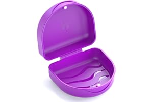 BVN Custodia per protesi dentaria: custodia sottile per parentesi graffe, custodia ortodontica dentale, custodia per paradenti, scatola per protesi, custodia per allineamento denti, custodia per