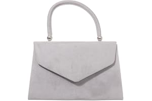 fi9® Retro Suede Tote Style Wedding Ladies Party Prom Evening Clutch Hand Bag Purse