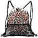 Produktbild RAINNY Drawstring Backpacks Bags,Ethnic Mandala Design Asian Unifying Centre Eastern Religion Sign Pattern Print,5 Liter Capacity,Adjustable
